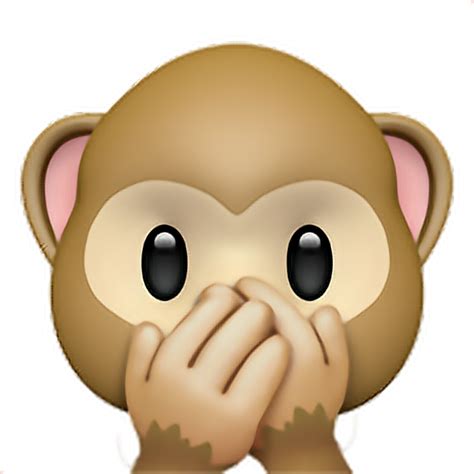 Monkey Mouth Emoji Emoticon Iphone Sticker By Jimawariart
