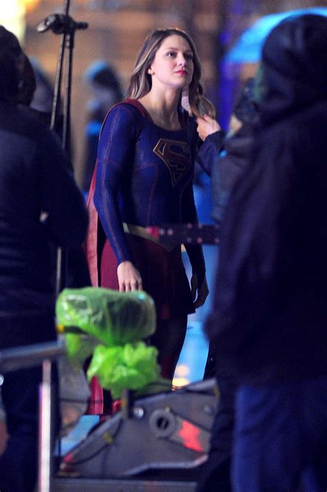 Melissa Benoist Filming Supergirl Set 12 GotCeleb