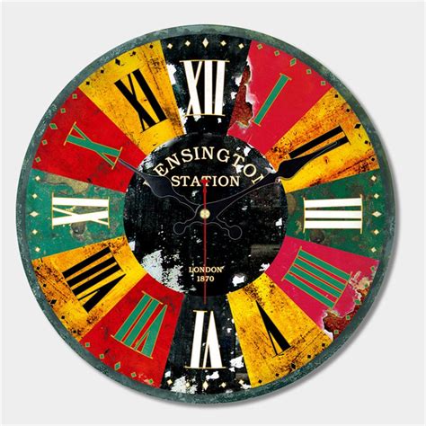 Painted clocks which are studded with interesting art are rated as precious items. WONZOM Artistic Large Wall Clock Modern Design Fashion ...