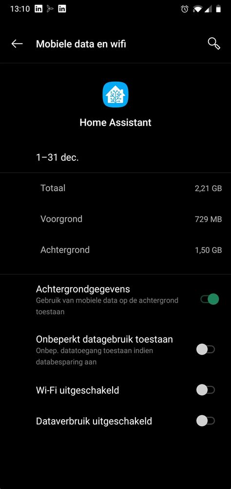 High Data Usage Home Assistant Companion For Android Home Assistant