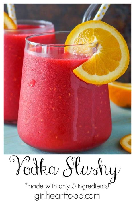 This Frozen Vodka Slushy Uses Plenty Of Frozen Raspberries And Is Delicious Its A Simple