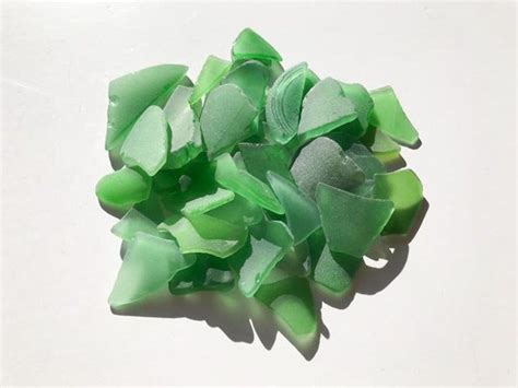 Bulk Sea Glass Genuine Sea Glass 35 Pcs Green Sea Glass Real Etsy Green Sea Glass Sea Glass