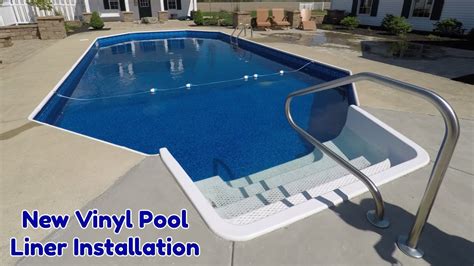 Installing A New Inground Vinyl Pool Liner Time Lapse Youtube
