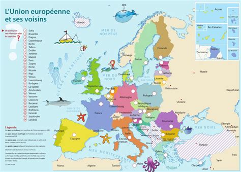 Les 28 Pays De L Union Européenne Et Leur Capitale