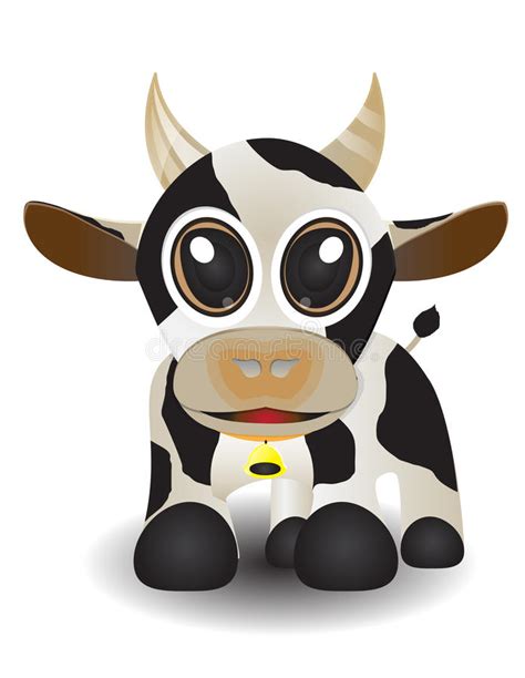 Cute Animal Cow Stock Vector Image 42197977