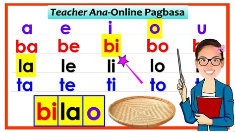 Pagsasanay Sa Pagbasa Part Ll Pagpapantig At Pagbuo Ng Mga Salita A Ll Teacher Ana Online