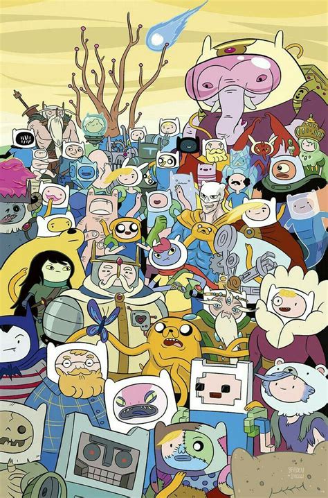 The Adventure Time Poster Is Full Of Cartoon Characters