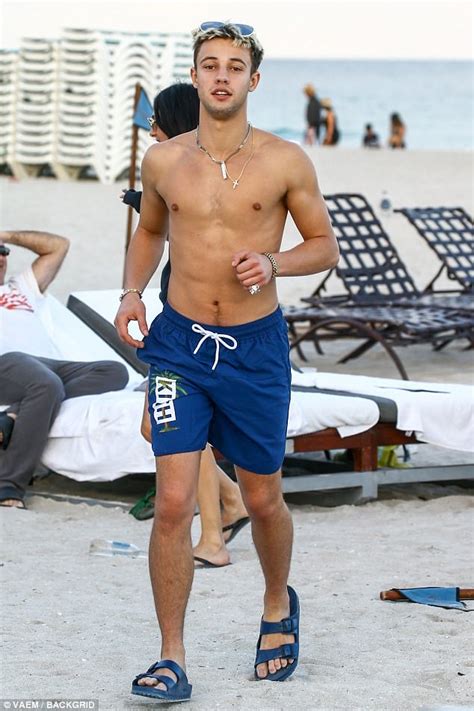 youtube star cameron dallas goes shirtless in miami