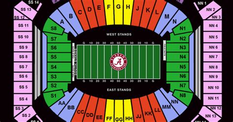 Bryant Denny Stadium Seating Chart All You Need Infos