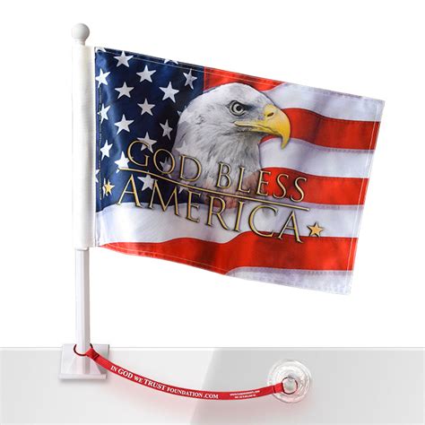 God Bless America Eagle Wflag Saver Flag Savers International