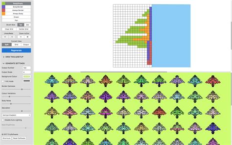 Procedural Pixel Art Generator With Gui Coding And Game Design