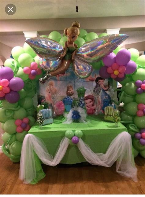 Tinker Bell Balloon Arch Festa Tinkerbell Festa Festa Da Sininho