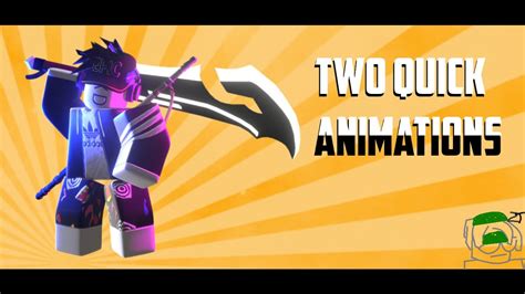 Two Quick Animations Using Swords Roblox Animation Youtube