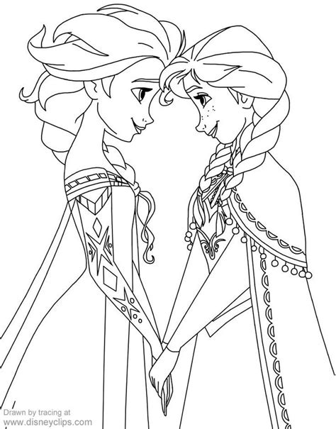 Elsa and ice jack coloring page. Anna And Elsa Coloring Pages Disneys Frozen Coloring Pages ...