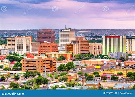 Albuquerque New Mexico Usa Downtown Stock Image Image Of City