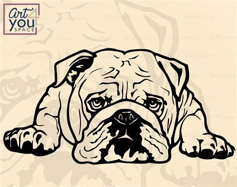 American Bulldog Svg Dog Svg Files For Cricut July 4th Etsy
