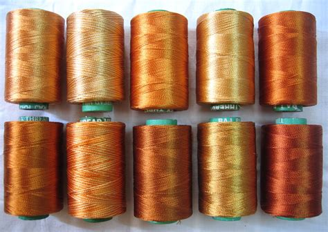 10 Golden Art Silk Rayon Embroidery Thread 984 Yards R2 Ebay