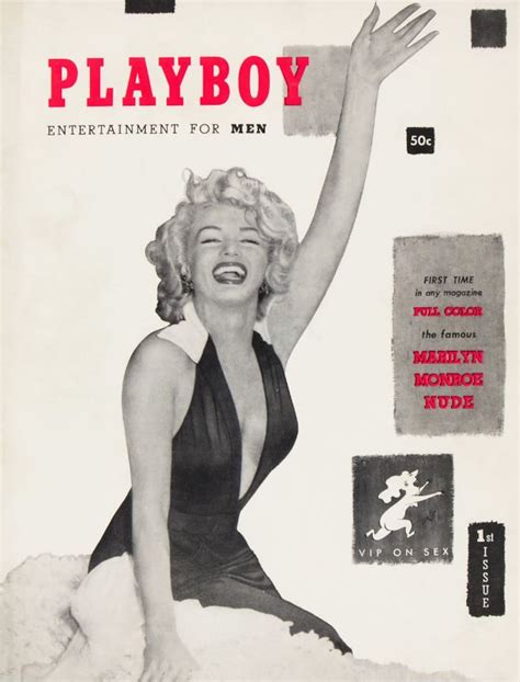 1954 PLAYBOY 1 Magazine Cover With MARILYN MONROE Wall Art Etsy