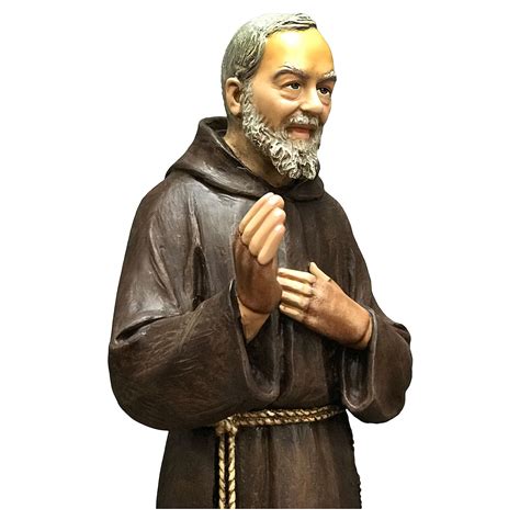 Padre Pio Statue 82 Cm Colored Fiberglass Online Sales On