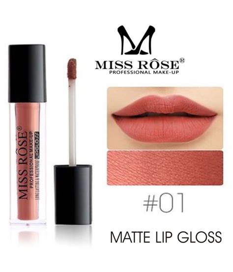 Miss Rose Lipstick And Lipgloss Combo 7301 26 52 Lip Gloss Liquid Wine