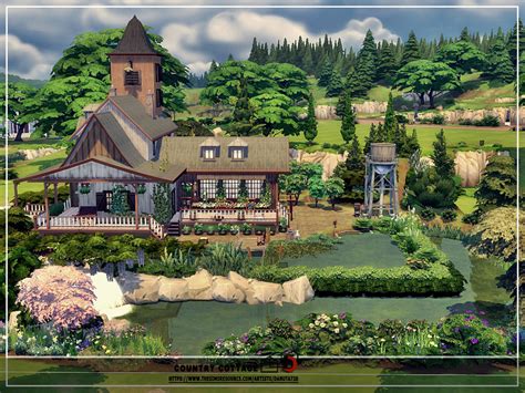 The Sims Resource Country Cottage Big Farm