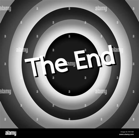 The End Movie Ending Screen Stock Vector Image And Art Alamy