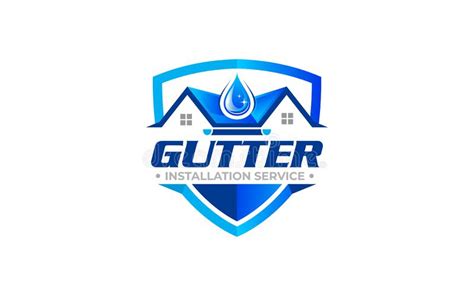 Illustration Graphic Vector Of Gutter Installation And Repair Service Logo Design Template Stock