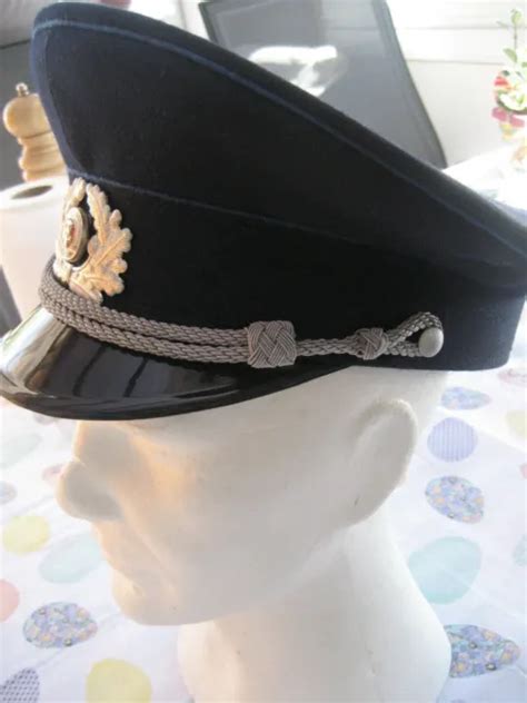 East German Army Officer Transport Police Visor Cap Size 62 Or 7 38