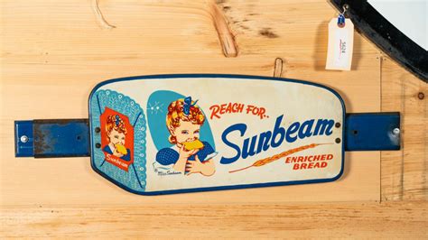 Sunbeam Bread Tin Door Push For Sale At Auction Mecum Auctions