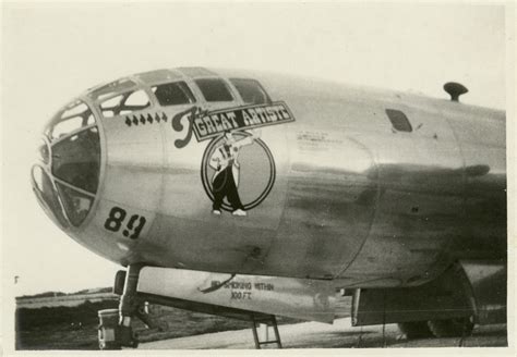 B 29 Superfortress Nose Art On Tinian In Late 1945 The Digital