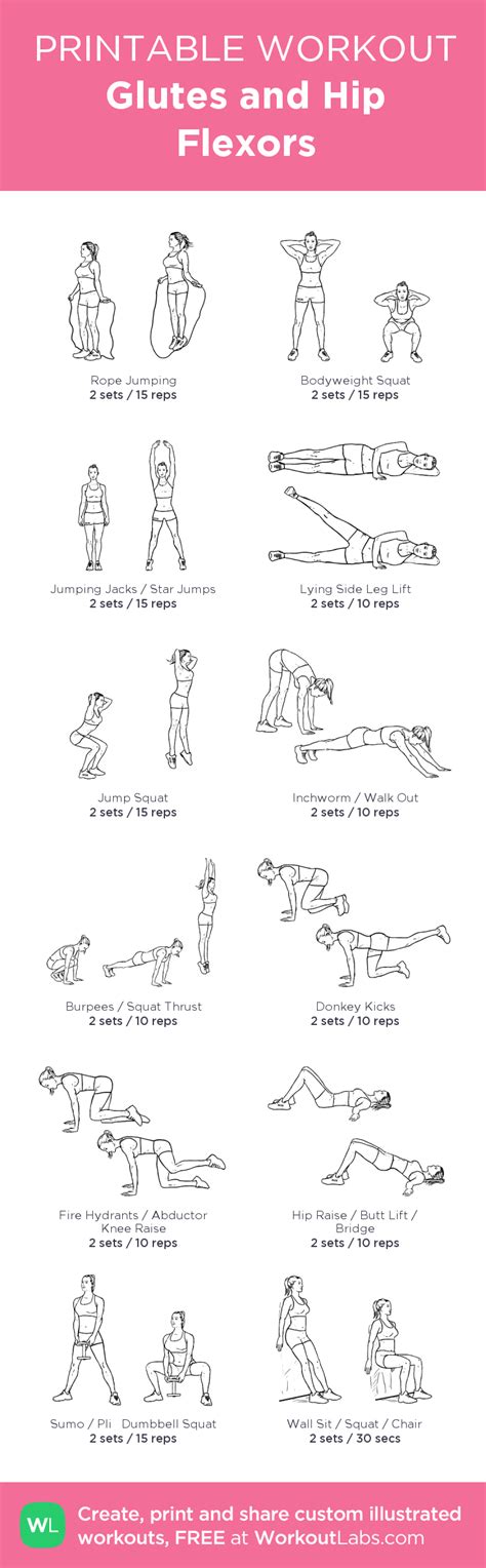 Glutes And Hip Flexors Hip Workout Hip Flexor Hip Flexor Exercises