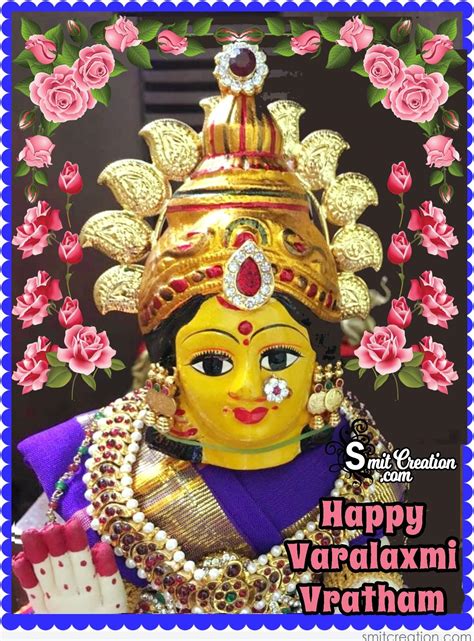 Varalakshmi vratam wishes images sms quotes are played very important role in the celebration of the festival varalakshmi vratam so in this article you will get various kinds of stuff related here are the varalaxmi vratham images, wishes, greetings, sms. Varalakshmi Vrat Pictures and Graphics - SmitCreation.com