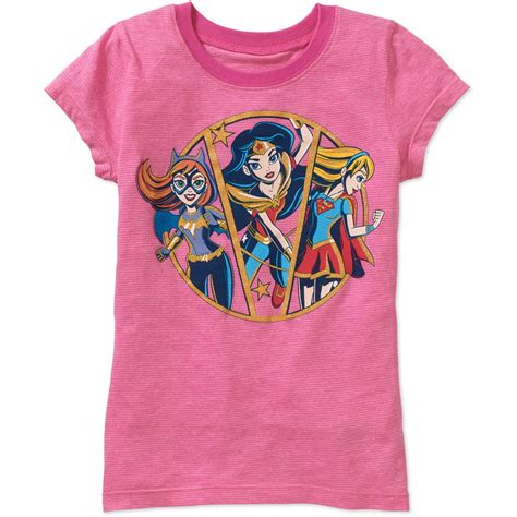 Dc Comics Girls Superhero Strong Ladies Graphic T Shirt