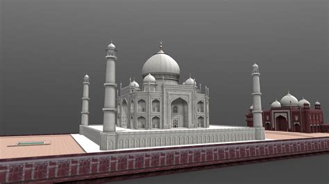 Taj Mahal Buy Royalty Free 3d Model By Uday14viru 3314923