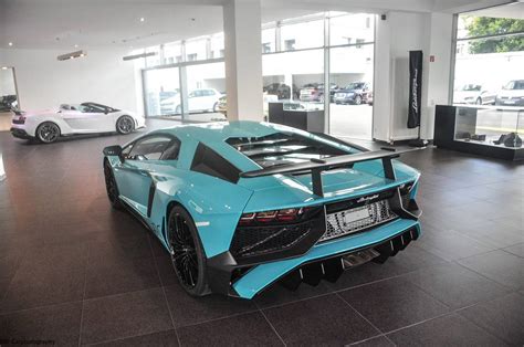 Unique Blu Glauco Lamborghini Aventador Sv Gtspirit