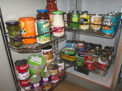 These kitchen and pantry shelves have been given many names, pull out shelves, slide out shelves, roll out shelves, shelves that slide out,sliding shelves, slide out drawers, slide out trays, etc. Bottom shelves of my pull-out larder | Kitchen dining room ...