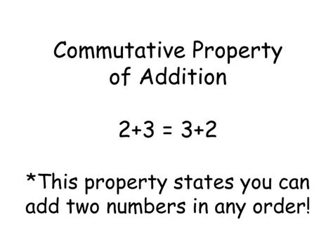 Ppt Commutative Property Of Addition 23 32 Powerpoint