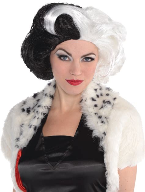 101 Dalmatians Cruella De Vil Halloween Costume Wig Couture Party City