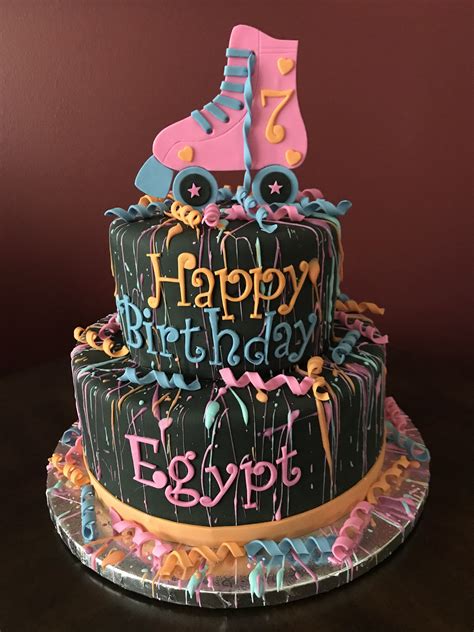 The Best Happy Birthday Roller Skate Cake Idealitz