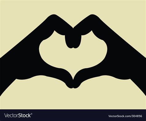 Heart Shape Hand Gesture Royalty Free Vector Image