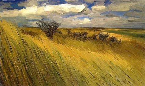 Iowa Prairie Grasses By Randy Sprout Grass Painting Landscape