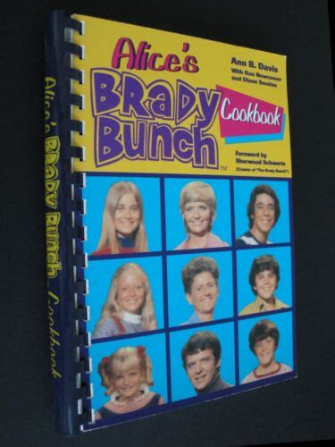 Signed Alices Brady Bunch Cookbook Ann B Davis 1994 Rutledge Hill