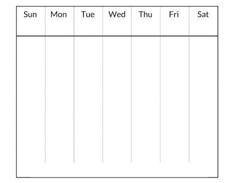 Free Printable Week Calendar