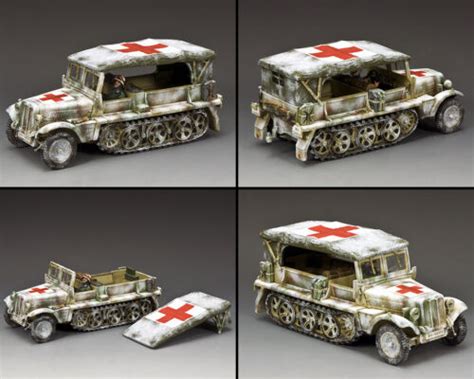King And Country Ww2 German Army Ws350 Demag Ambulance Winter Version Mib