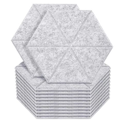12 Pack Sound Proof Padding Acoustic Panels Hexagon Sound Absorbing
