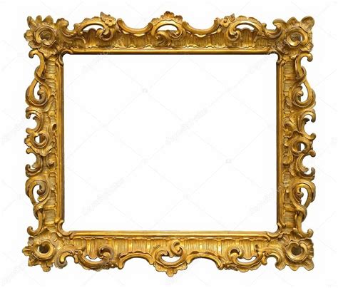 Gilded wooden frame for a picture — Stock Photo © Prokrida #167367600