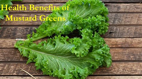 Health Benefits Mustard Greens Food Goodies Youtube