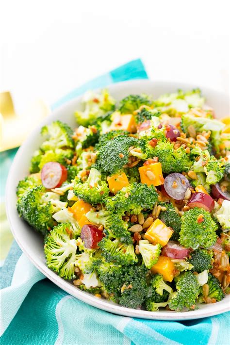 Easy Broccoli Salad Recipe Sugar And Soul