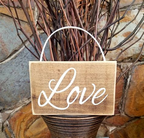 Rustic Love Sign Small Love Sign Pallet Wood Signs Rustic Home Decor