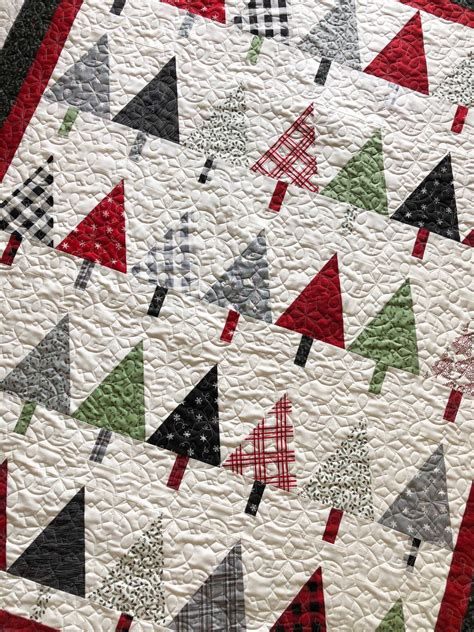 Christmas Tree Quilt Pattern Modern Christmas Quilt Christmas